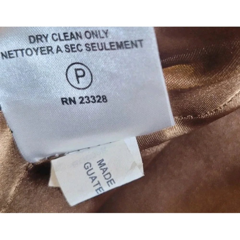 Kristen Blake Camel Brown Wool Blend Coat Womens Size 12 Button Up Winter‎ Boho